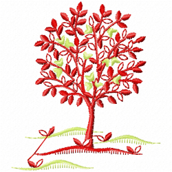 Trees Embroidery Design 9